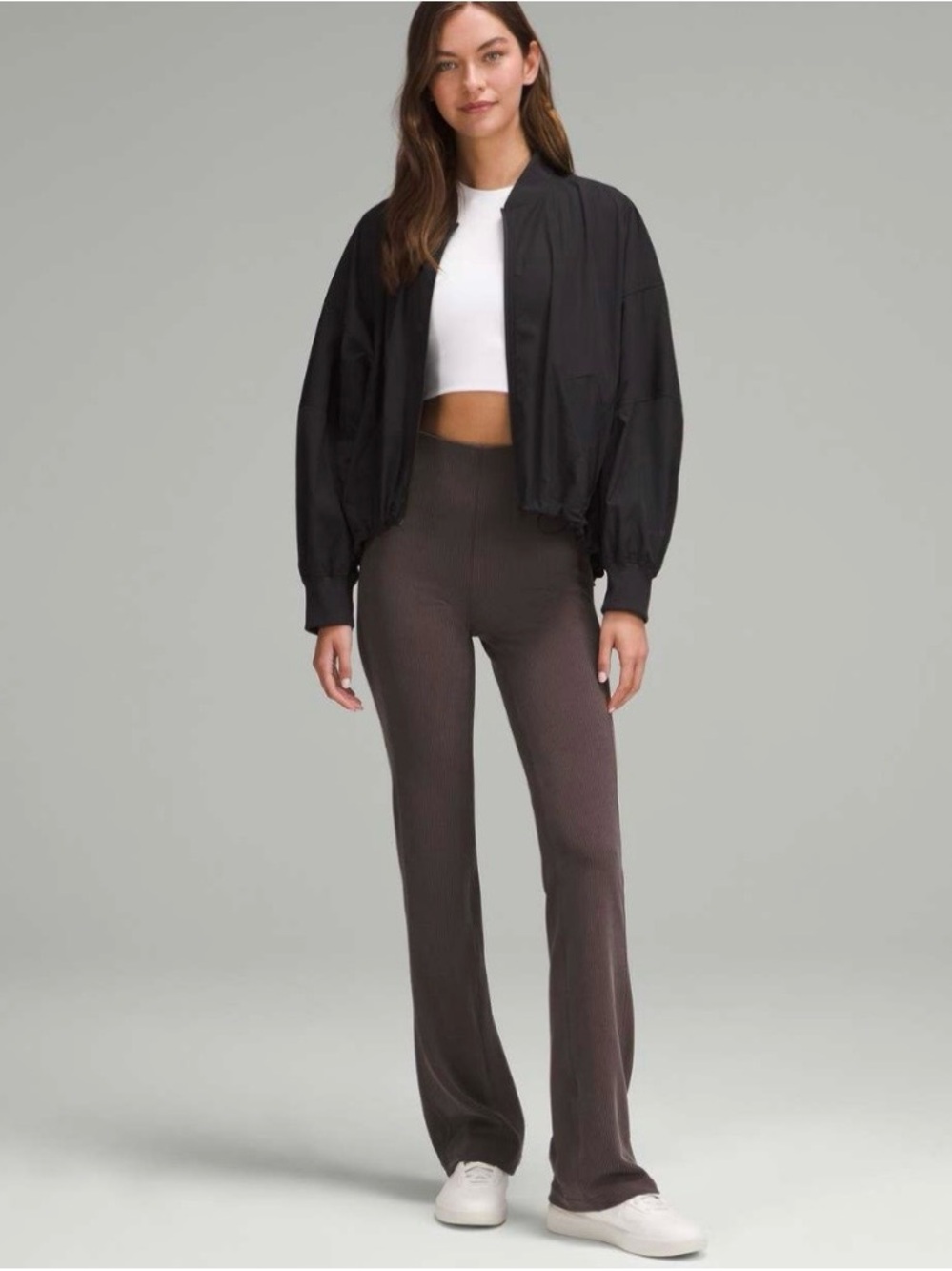 Lululemon Ribbed Softstreme Flared Pant - Size 10 Espresso Brown
